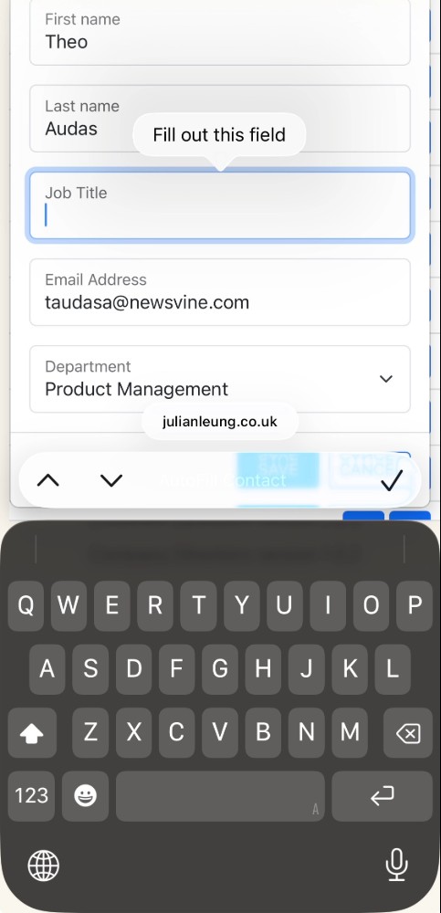 Secure Edit Modal - Employee